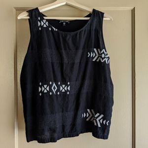 Eileen Fisher Jacquard sleeveless top